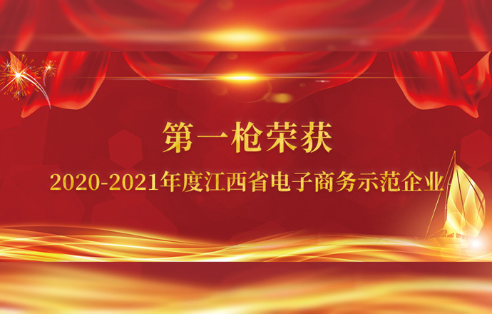 第一槍榮獲“2020-2021年度江西省電子商務示范企業(yè)”稱號